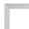 Amanti Art Non-Beveled Wood Wall Mirror, Low Luster Silver Frame